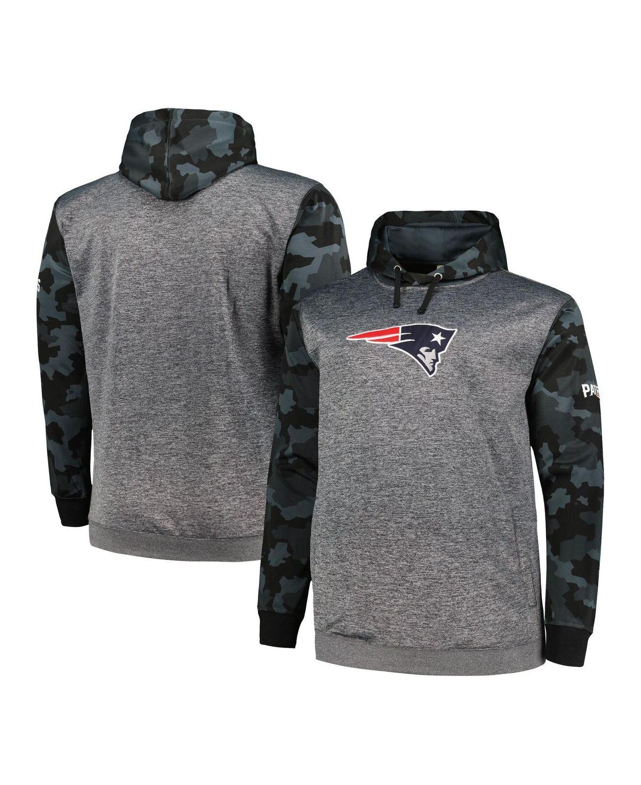 Fanatics Branded Heather Charcoal New England Patriots Big And Tall Camo  Pullover Hoodie in Gray for Men
