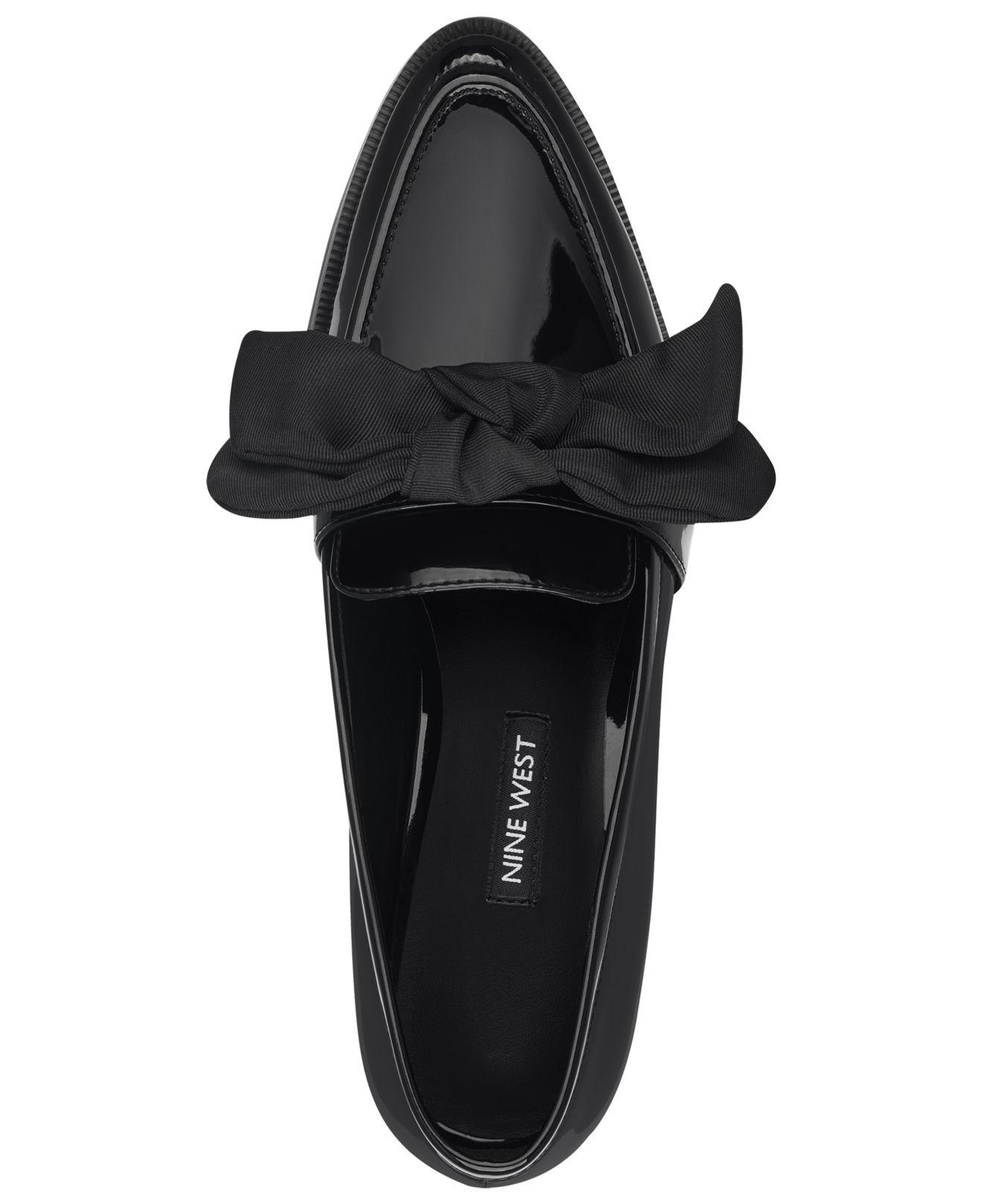 weeping bow loafers
