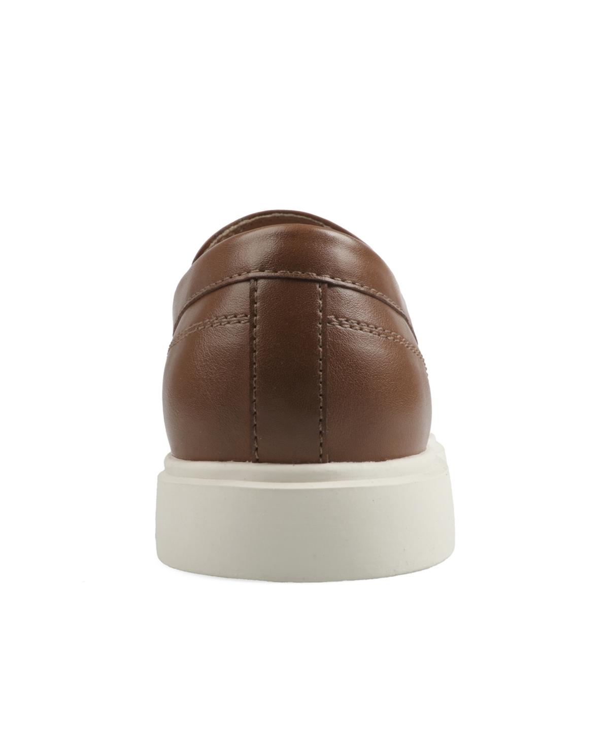Club Room Sean Cognac Leather Boat Shoes Slip-On 9M Amazon.com | Clubroom Mens Navy Moc Toe Comfort Elliot Round  main image 3