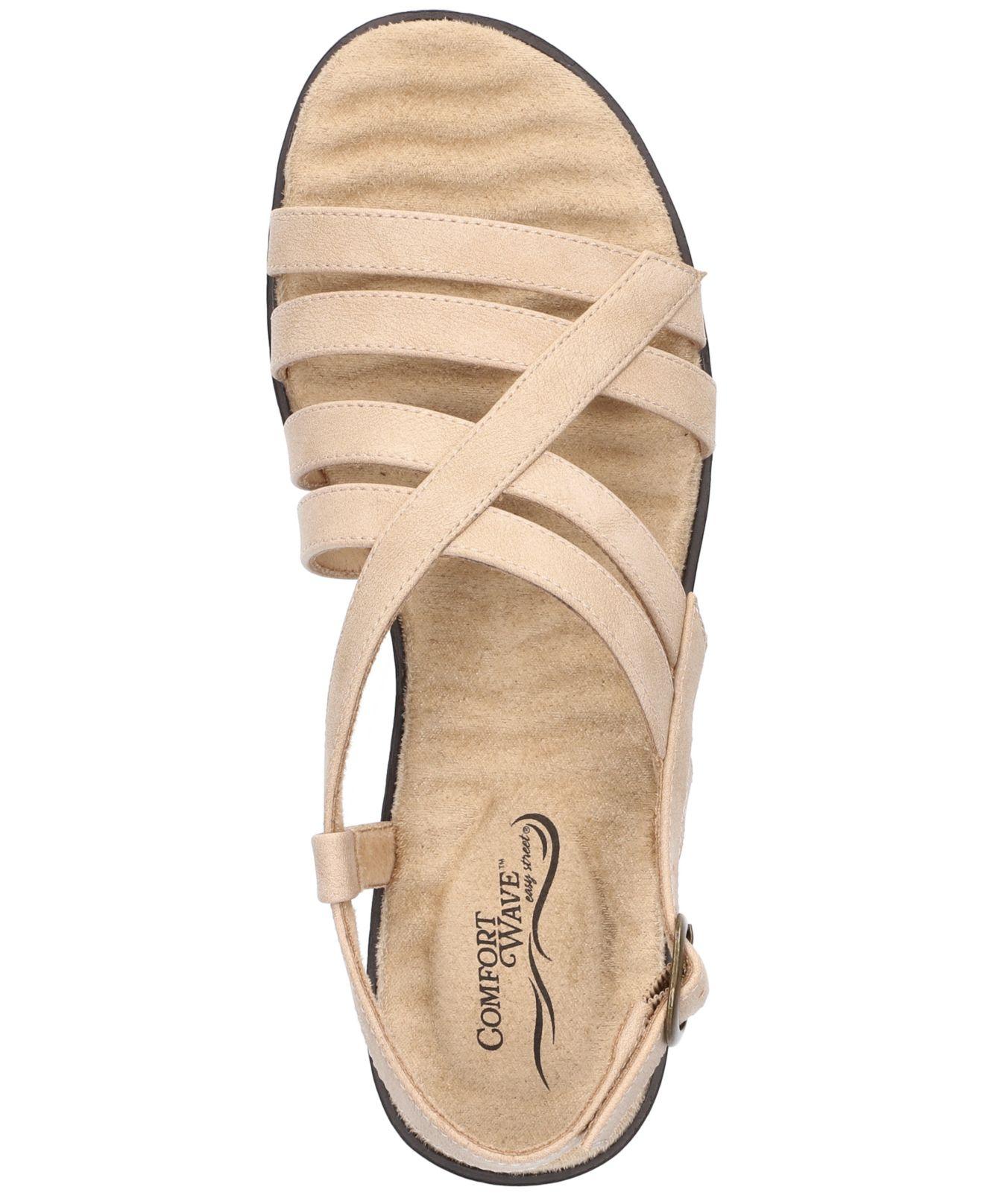 Easy Street Lobo Comfort Sandals in White | Lyst