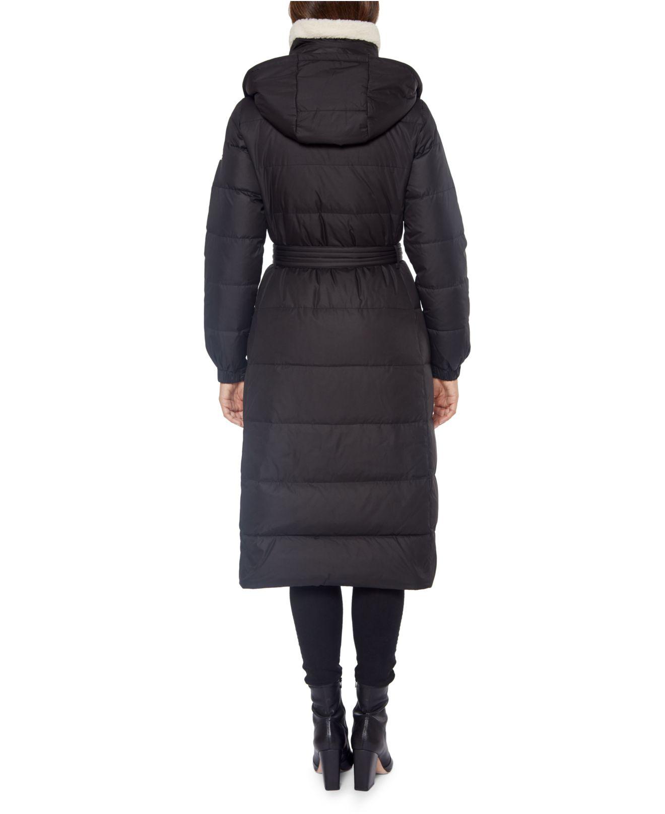 down coat with fleece lining