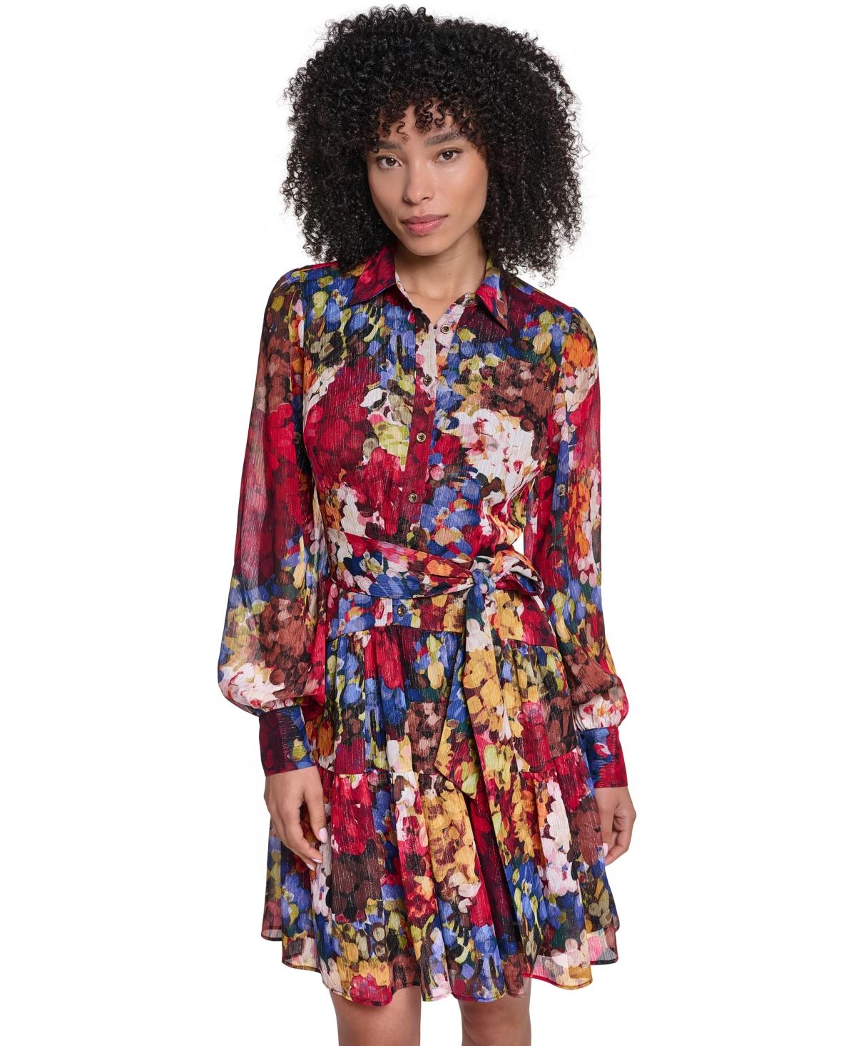 korean style chiffon dress Three-dimensional Flower Mesh Lantern Sleeve Top Short Female Lace Sh Semi Formal Casual Party WOMEN FLORAL DESIGN DRESS editor-pick Color:Emerald*