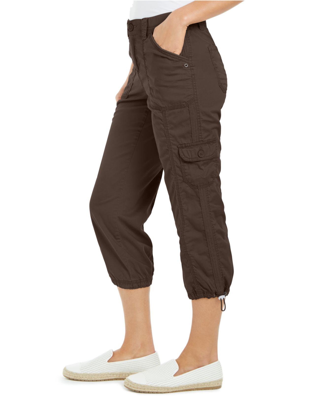 Style & Co. Cotton Petite Cargo Capri Pants, Created For Macy's in ...
