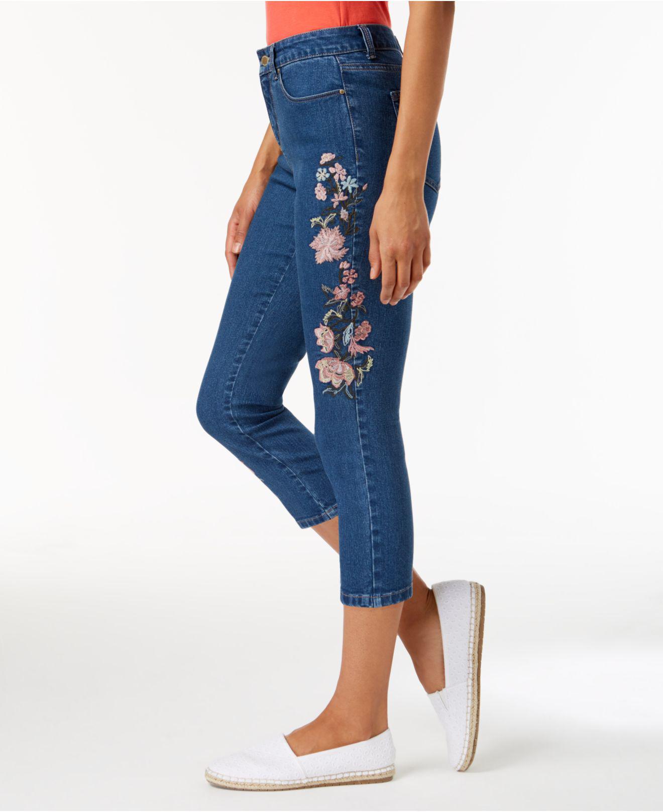 macys embroidered jeans