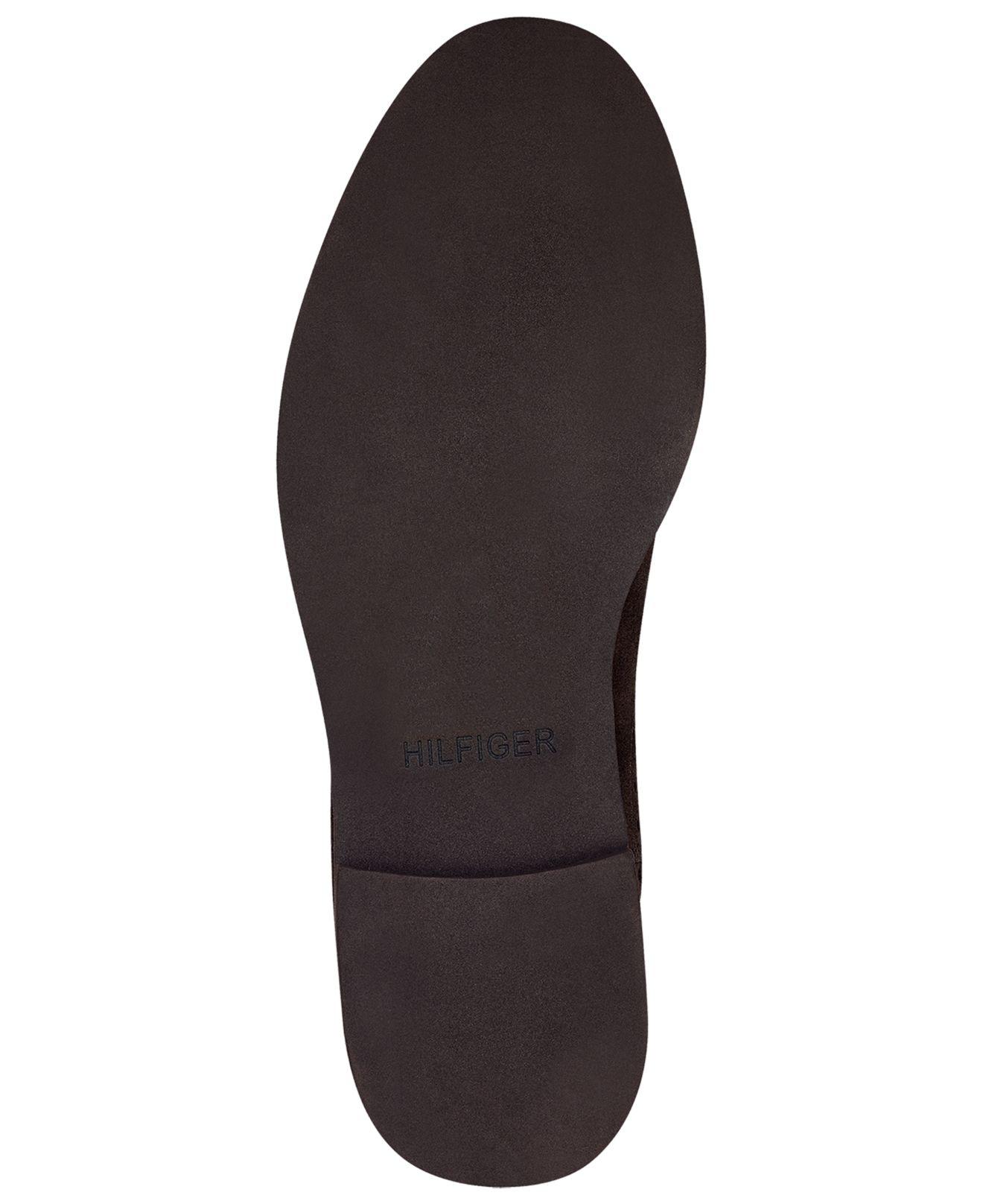 tommy hilfiger men's gainer suede chelsea boots