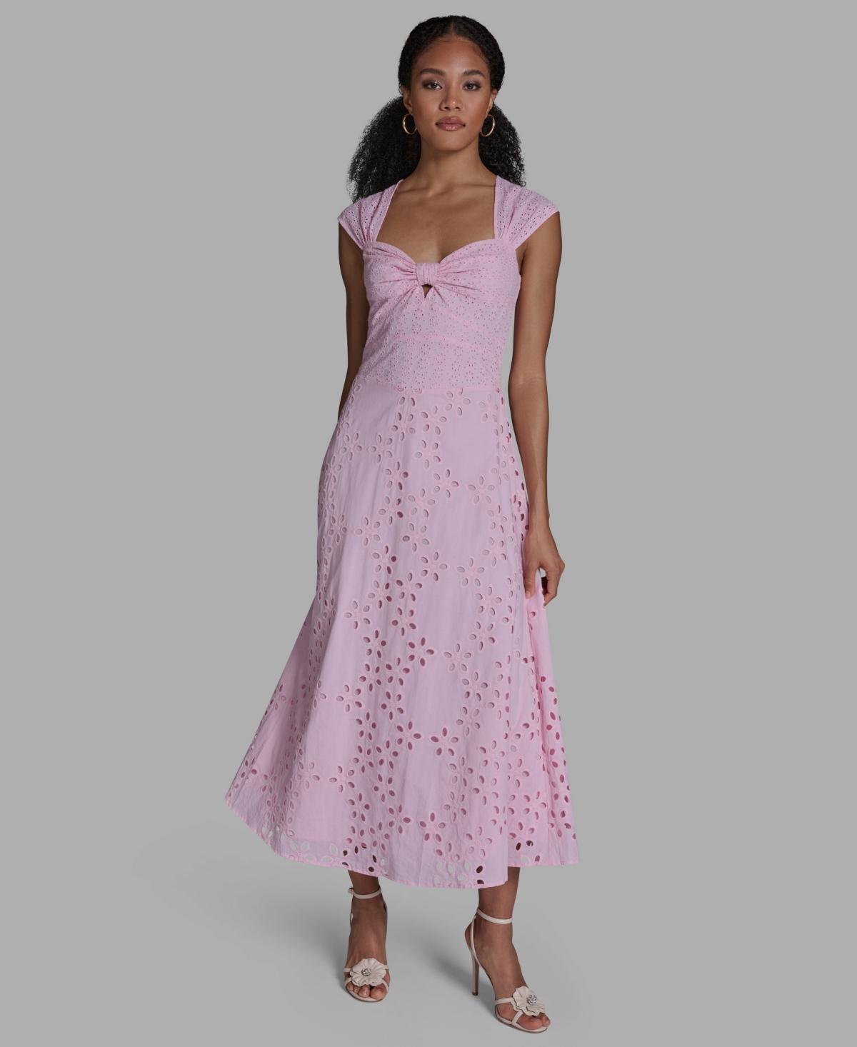 sachin and babi light blue dress Yumi Black Flower Embroidered Button Up Pinafore Dress