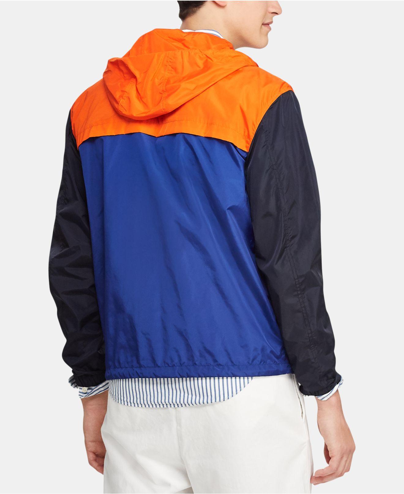 Polo Ralph Lauren Synthetic Packable Hooded Jacket in Blue for Men Lyst