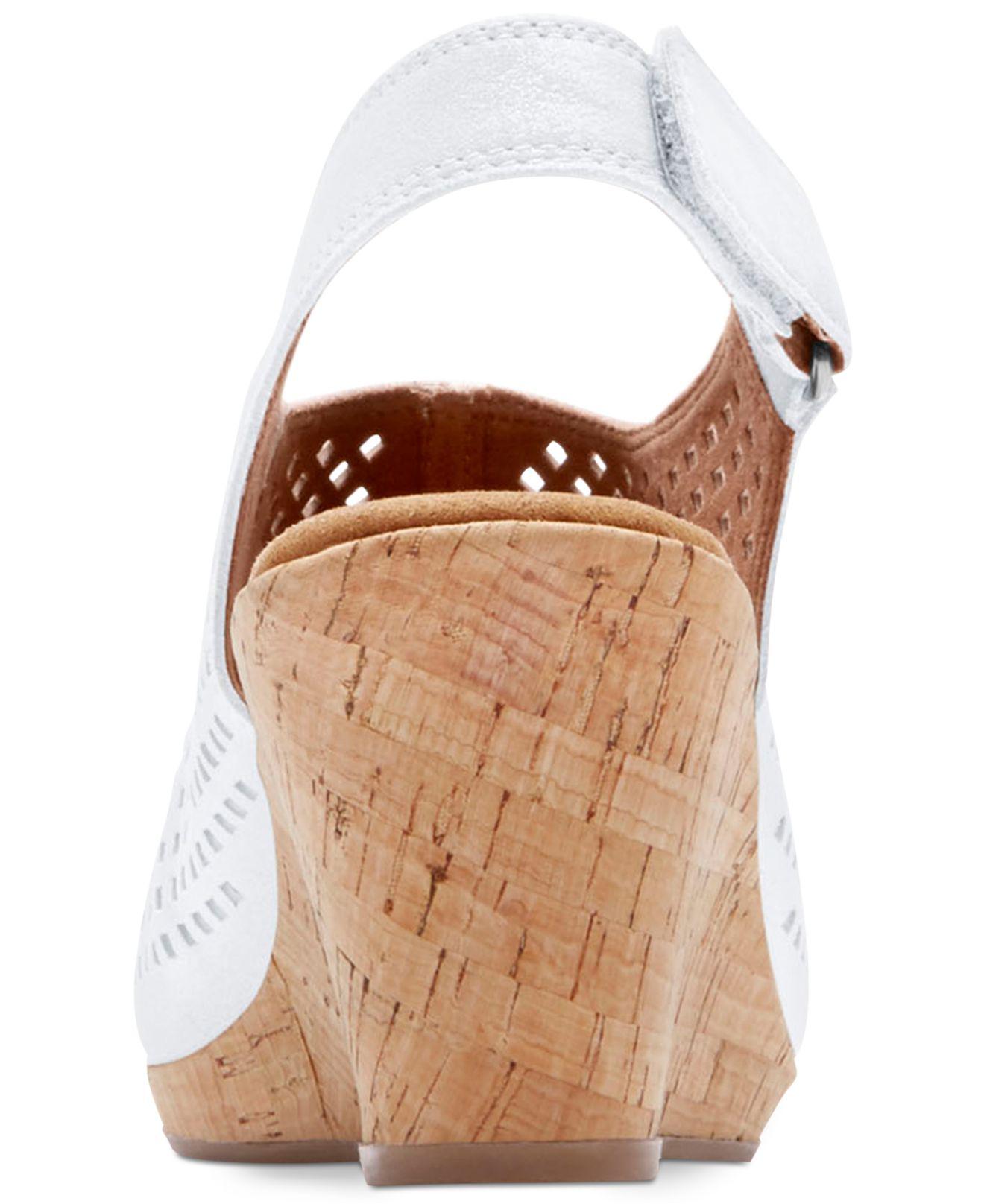women's briah perforated slingback wedges
