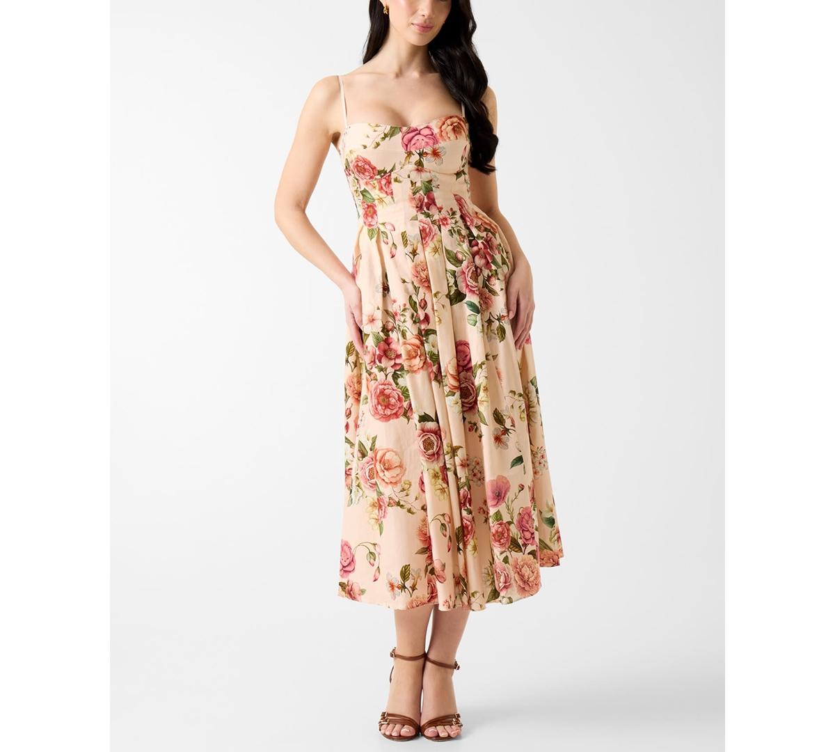 halter dress with flower on neck Camille black halterneck floral-lace maxi dress main image 1