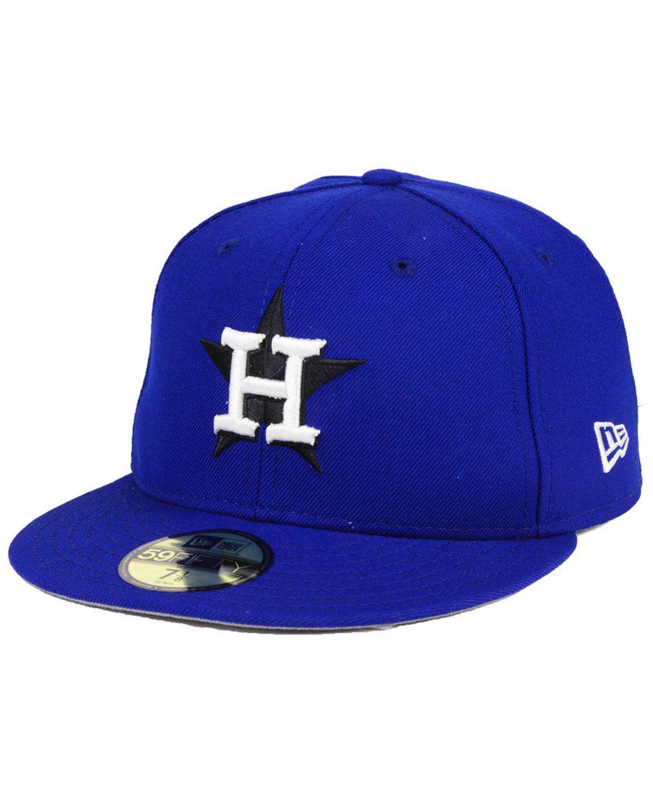 KTZ Houston Astros Royal Pack 59fifty Fitted Cap in Blue for Men