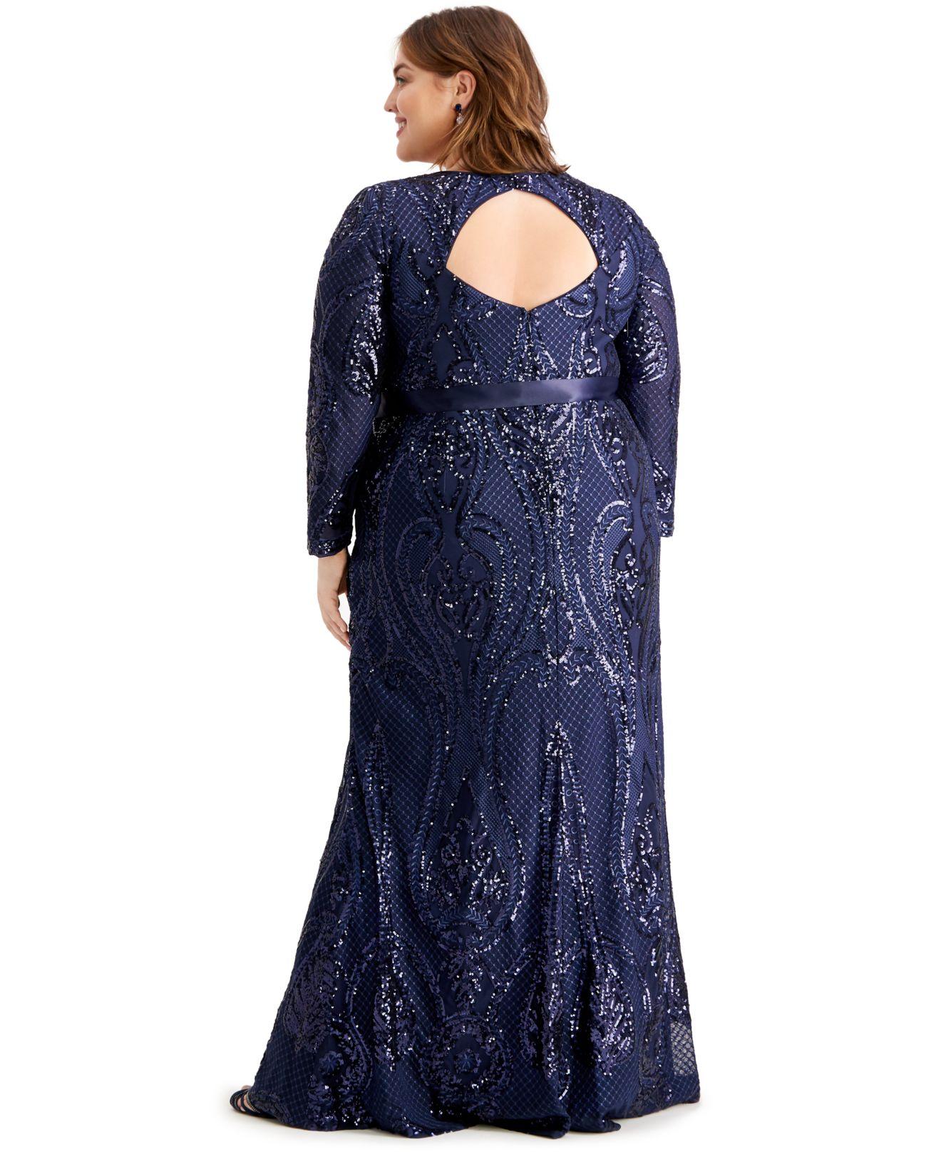 r and m richards plus size gowns