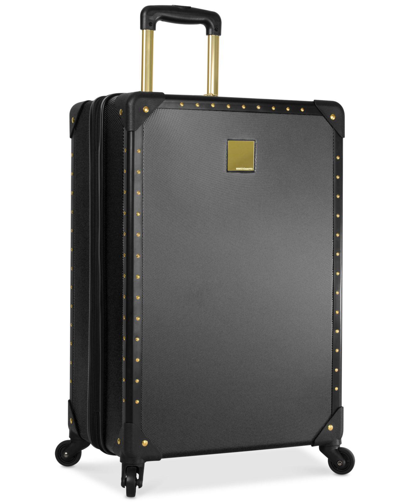 vince camuto carry on luggage black