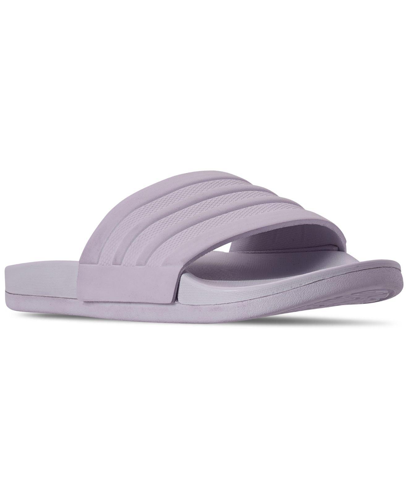 purple adidas sandals