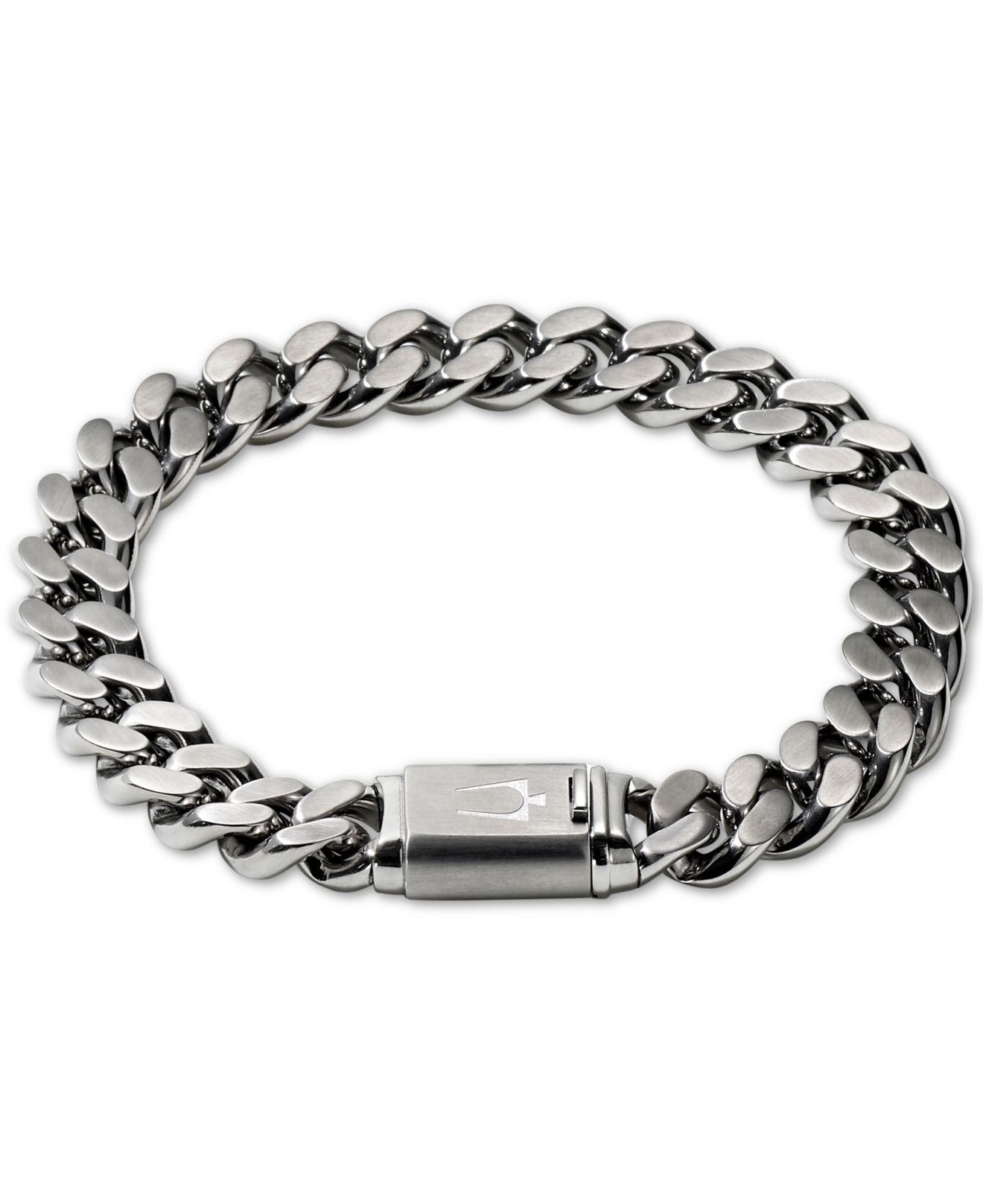 Bulova Men's Chain Bracelet In Stainless Steel Hotsell, 54% OFF 