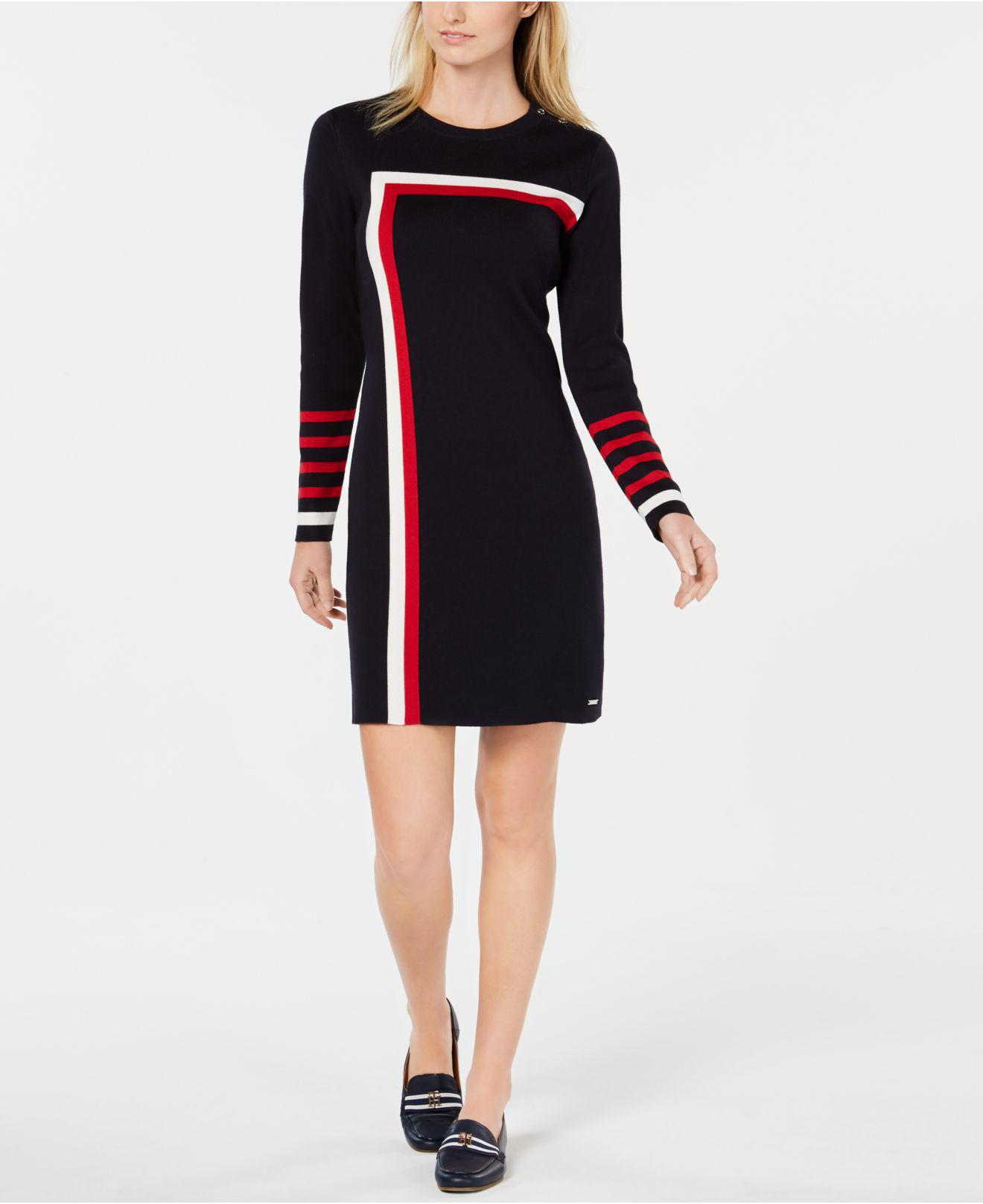 macy's tommy hilfiger sweater dress