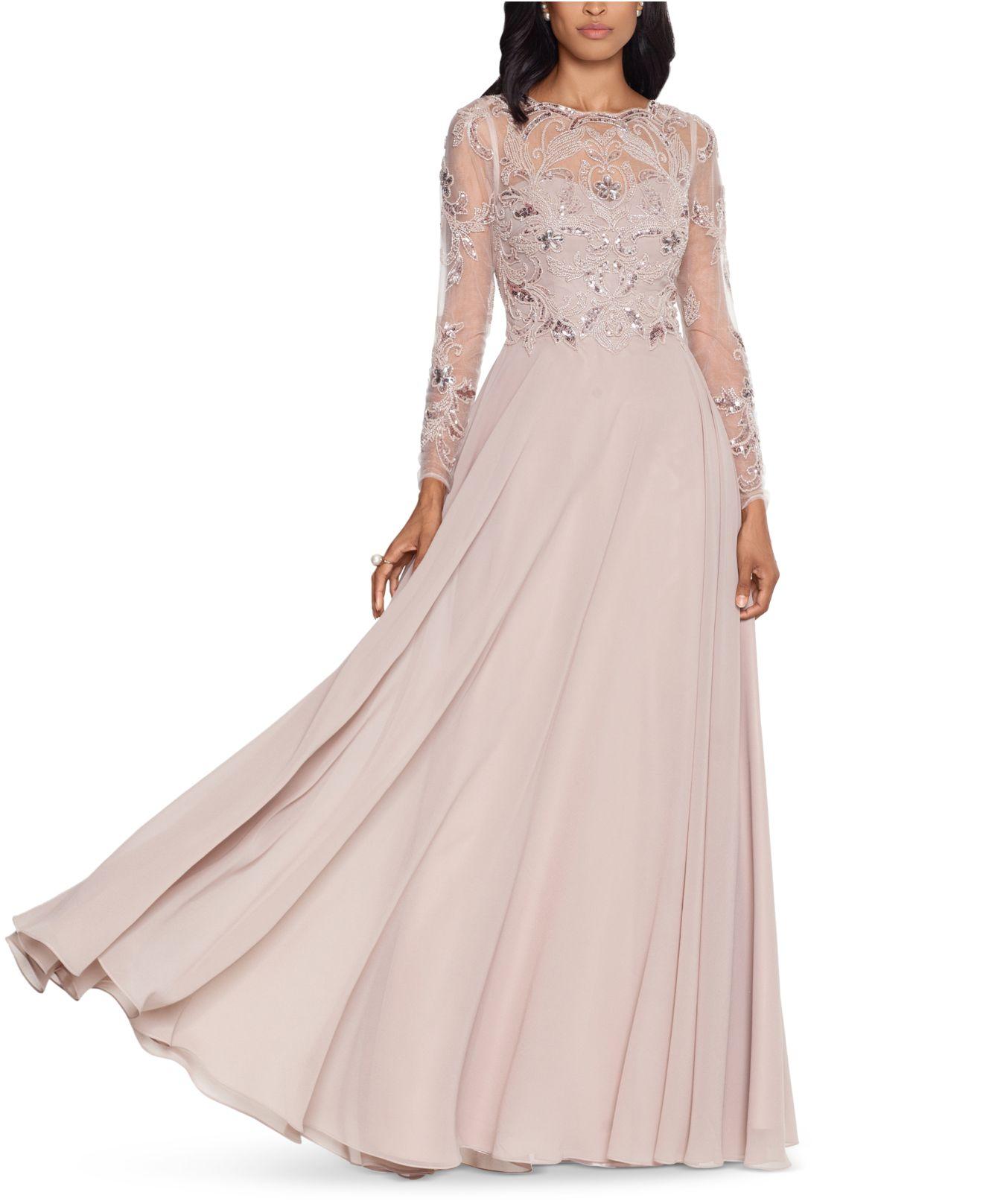 xscape chiffon gown