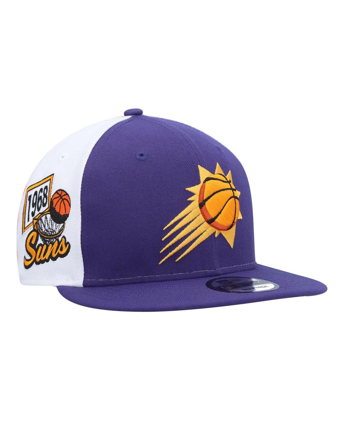 New Era Men's New Era Los Angeles Lakers White/Purple Team Mascot  Undervisor 9FIFTY Snapback Hat