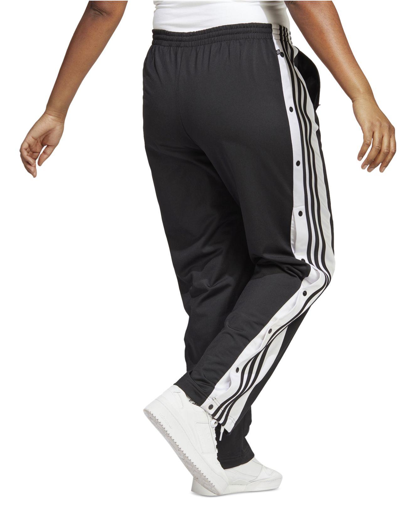 adidas Originals Plus Size Adibreak 3-stripes Snap-leg Joggers in Black |  Lyst