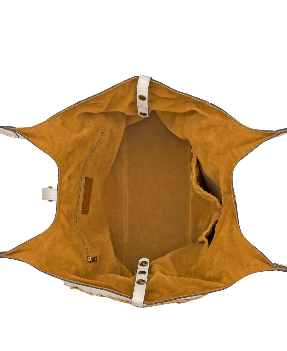 Patricia Nash Santorini Medium Woven Straw Satchel in Natural Lyst