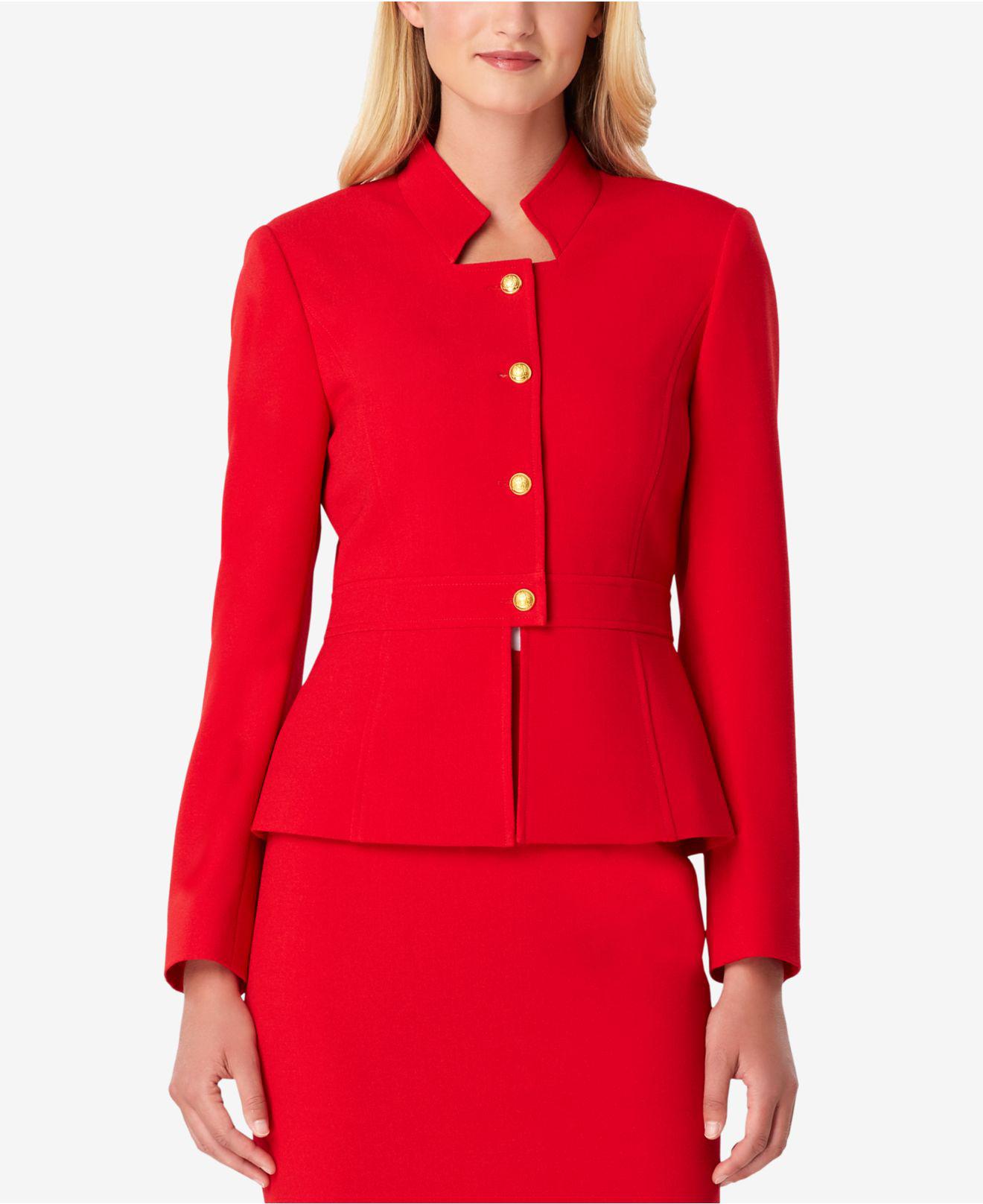 Tahari Peplum Skirt Suit in | Lyst