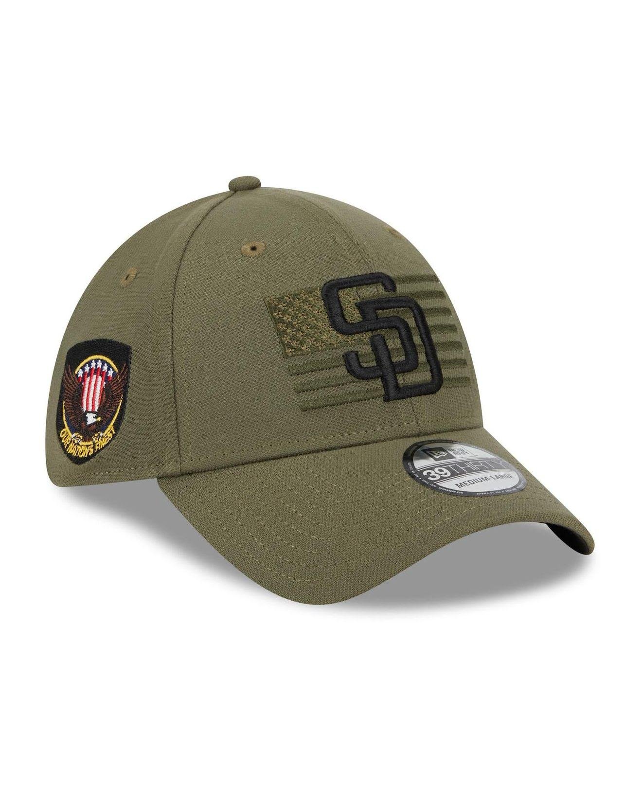 KTZ Green San Diego Padres 2023 Armed Forces Day 39thirty Flex Hat for Men