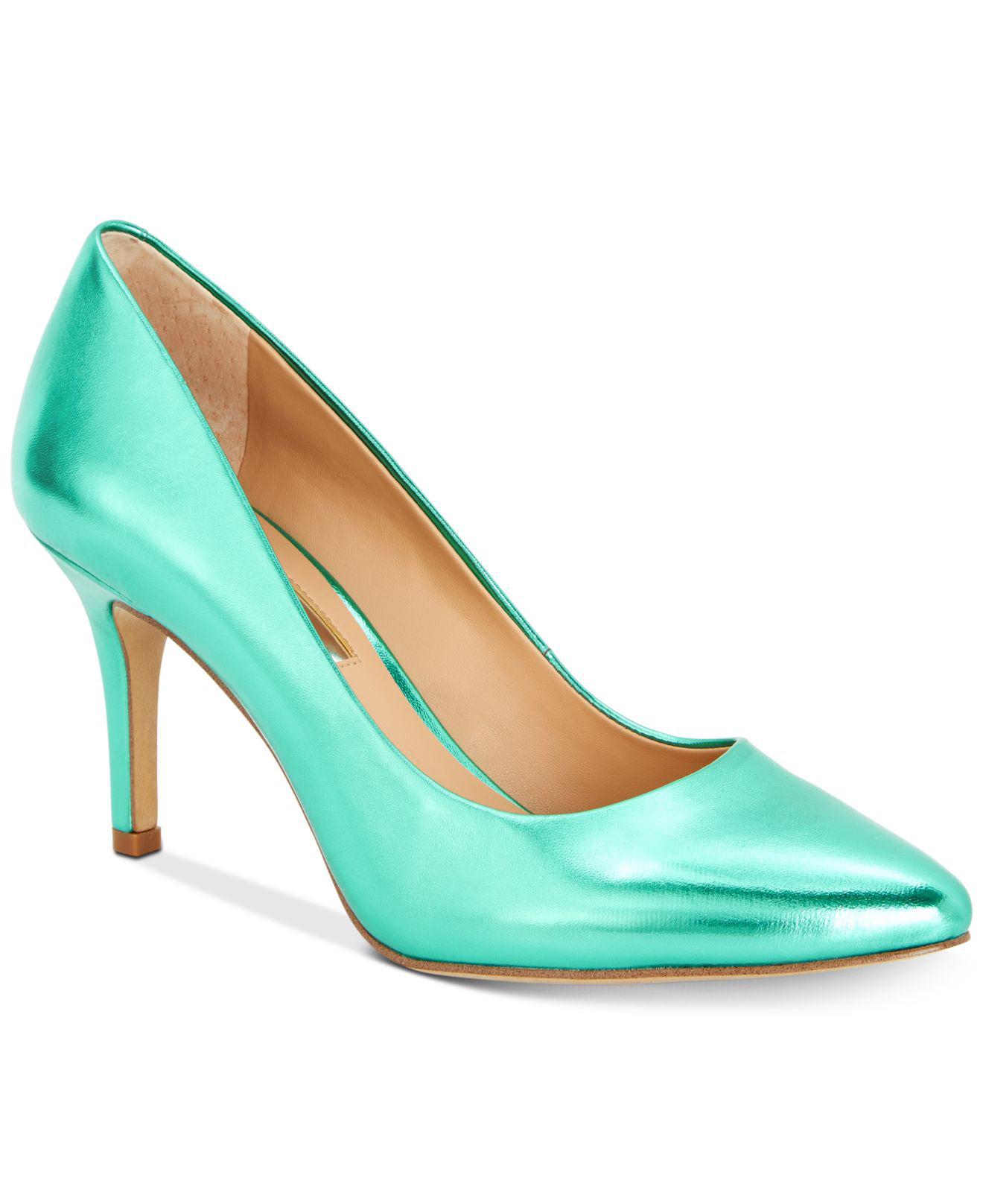 INC International Concepts Suede Pumps in Green (Green) Lyst