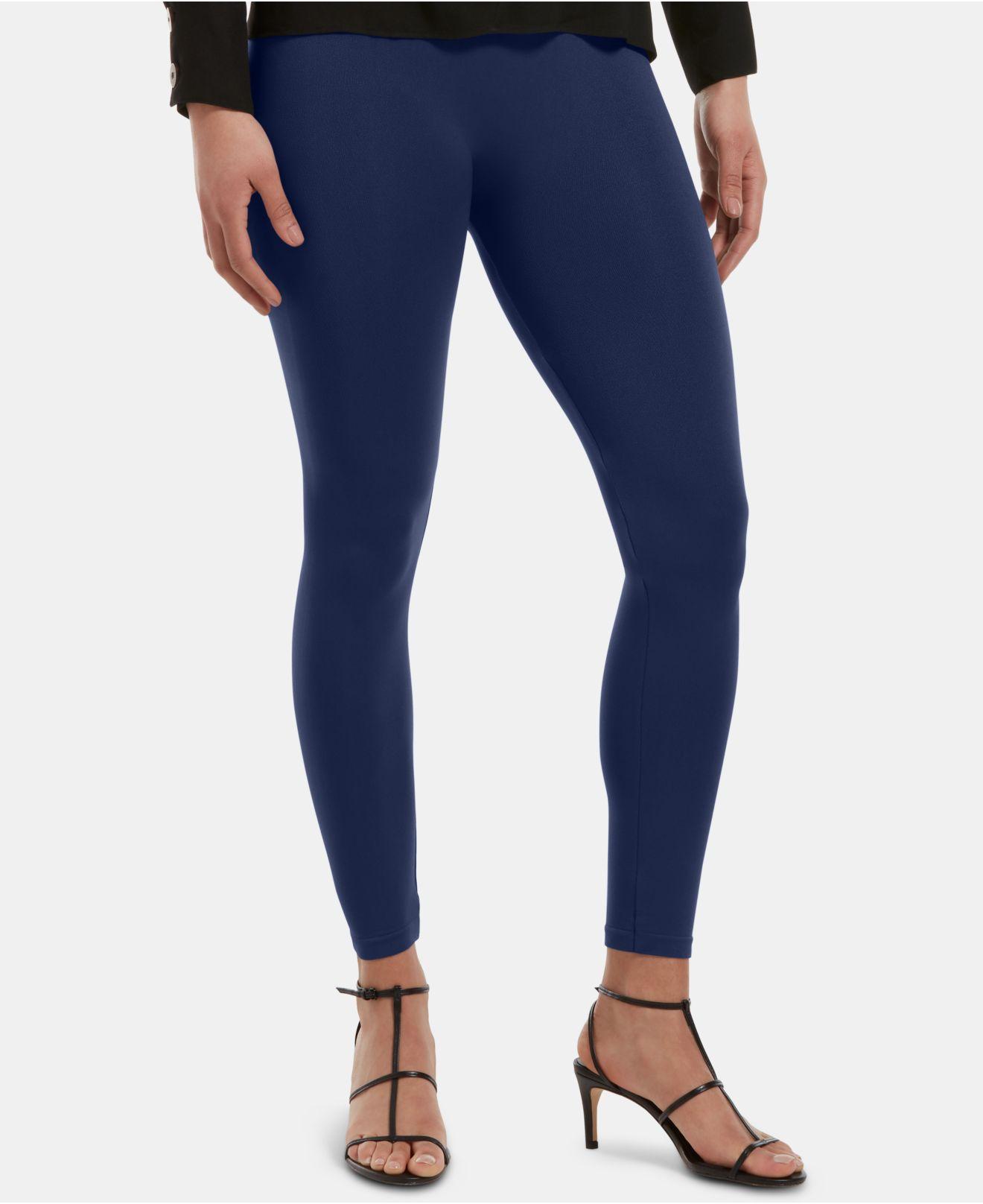Hue Synthetic ® Seamless Leggings in Navy (Blue) Lyst