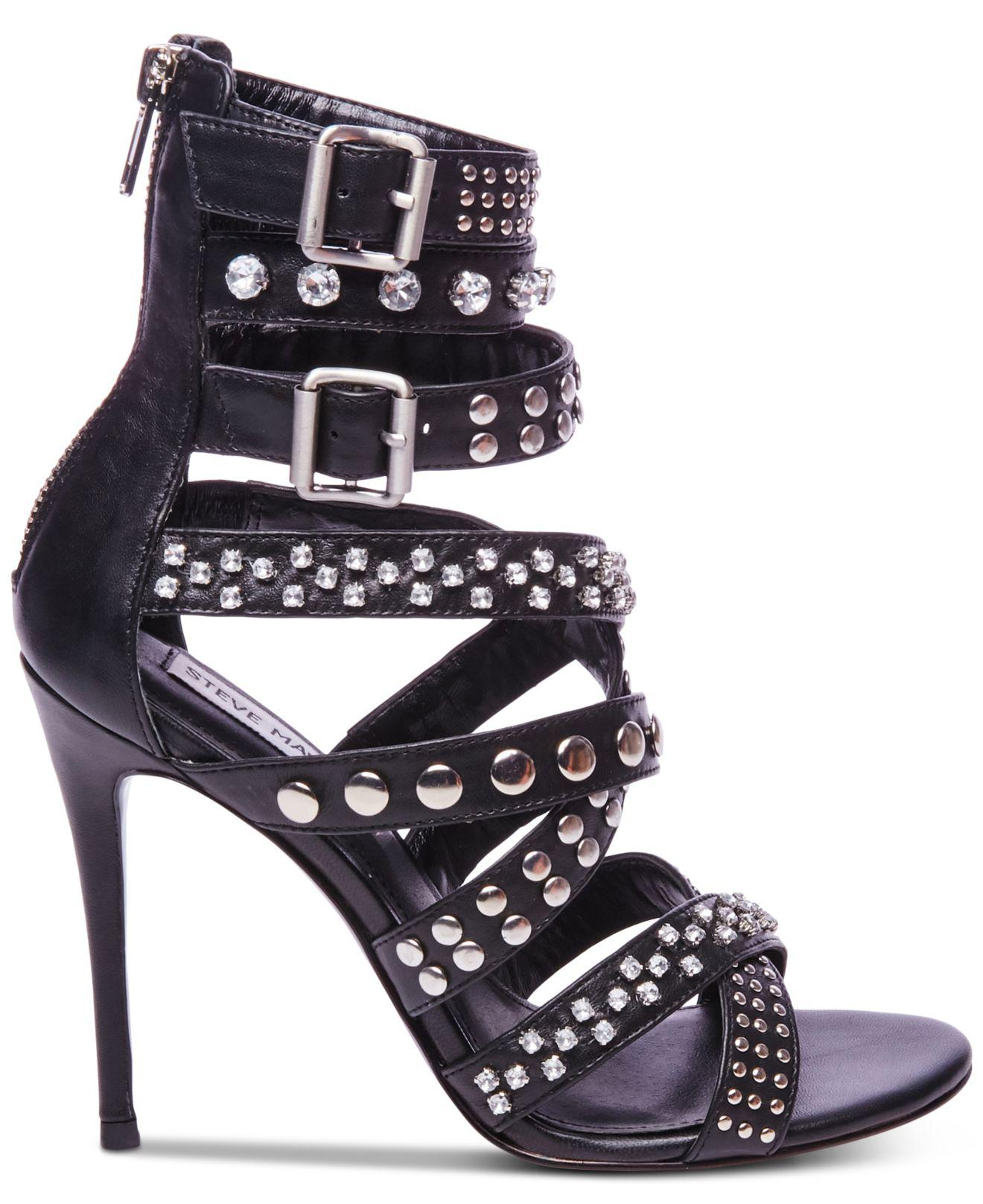 steve madden moto embellished dress sandals
