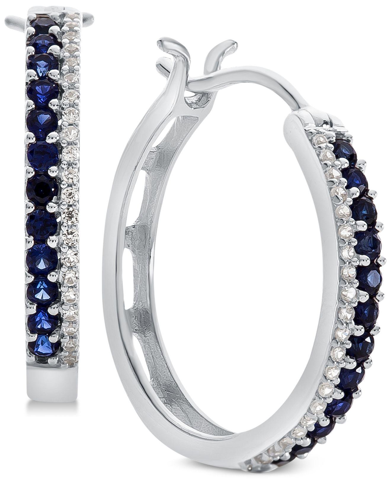 macy's black sapphire earrings
