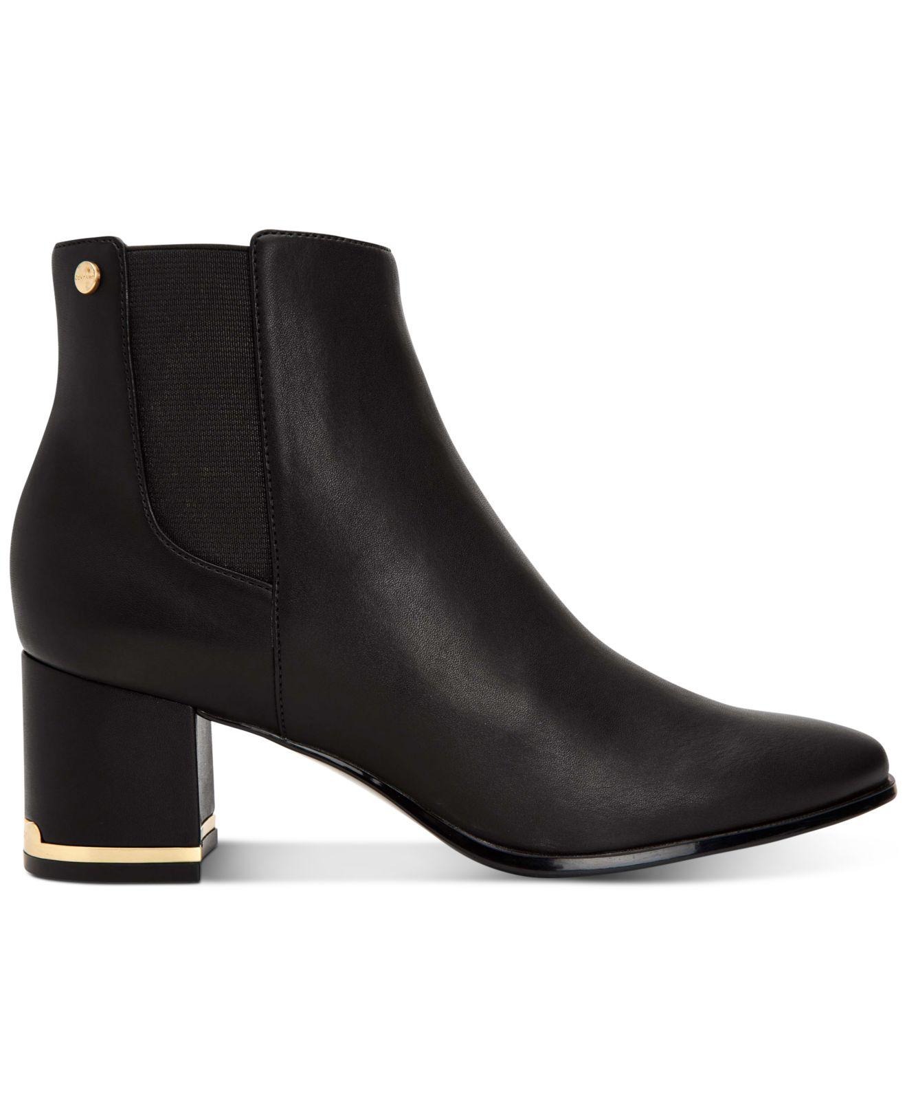 Calvin Klein Fioranna Booties in Black | Lyst Calvin Klein Fioranna Booties in Black | Lyst