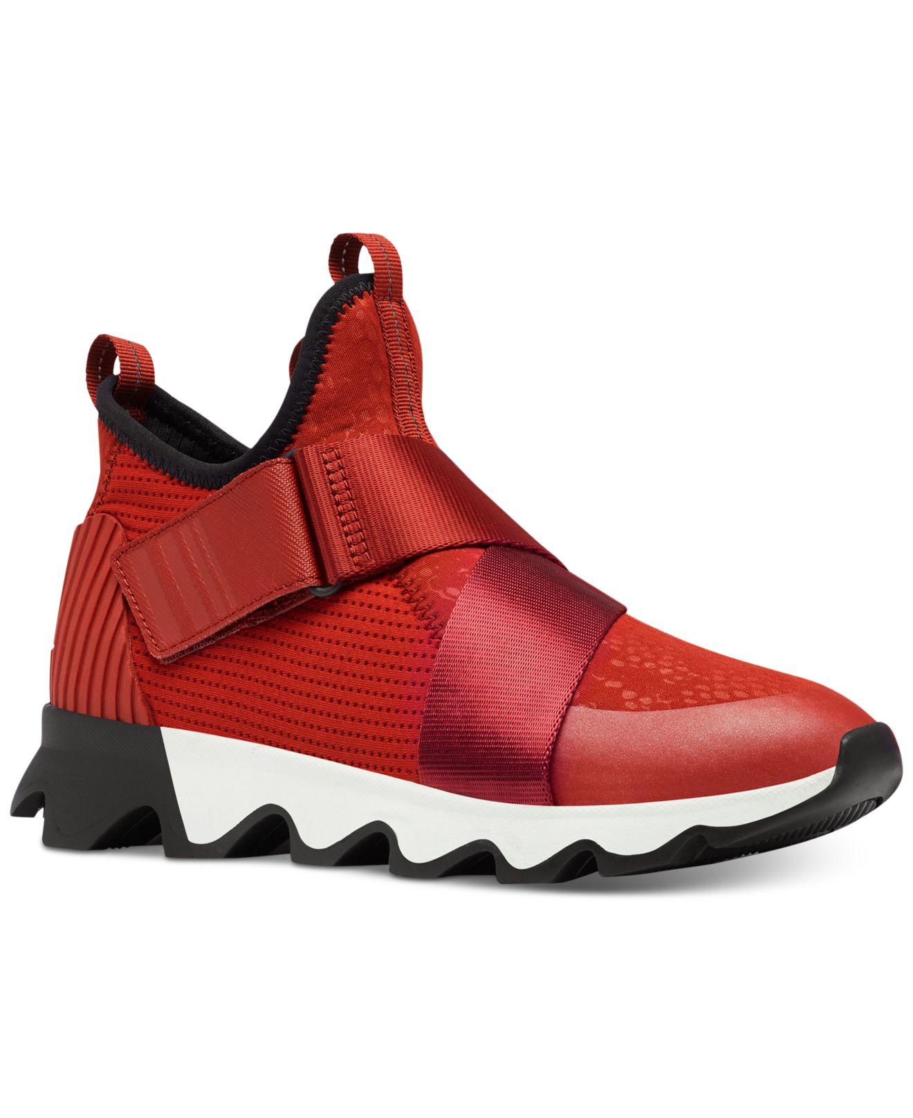 Sorel Kinetic Sneakers in Red | Lyst
