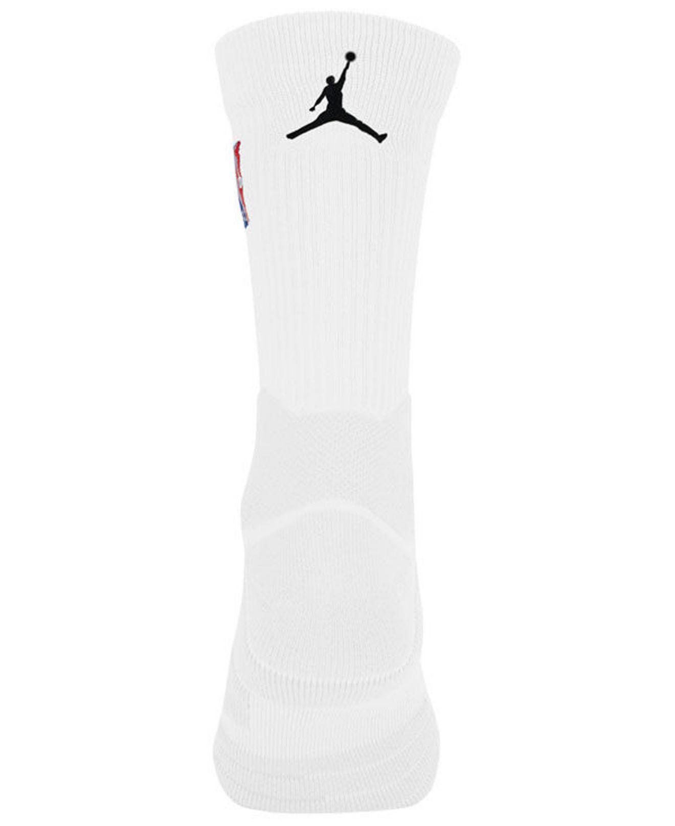 Nike Nba All Star Elite Quick Jordan Crew Socks in White for Men | Lyst