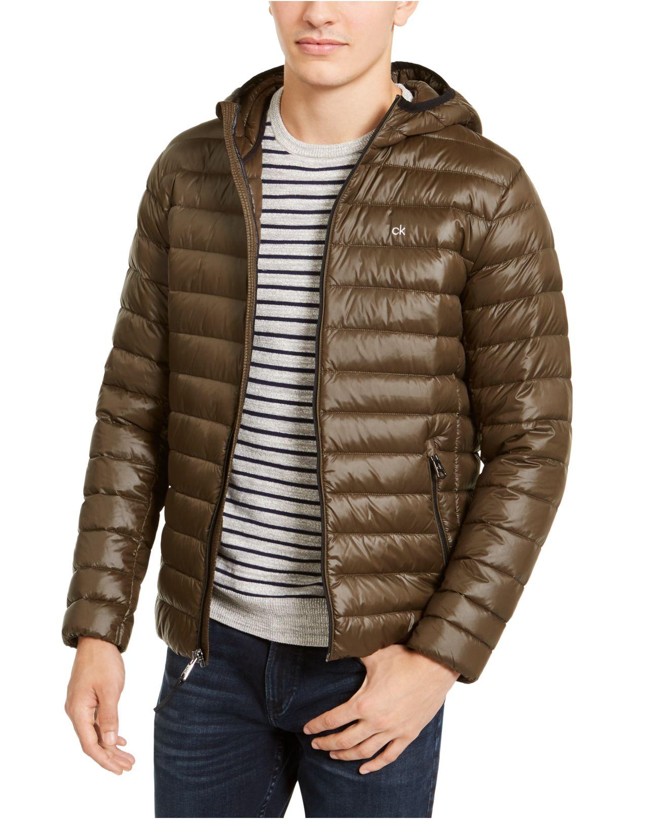 Calvin Klein Hooded Packable Down Jacket, Created For