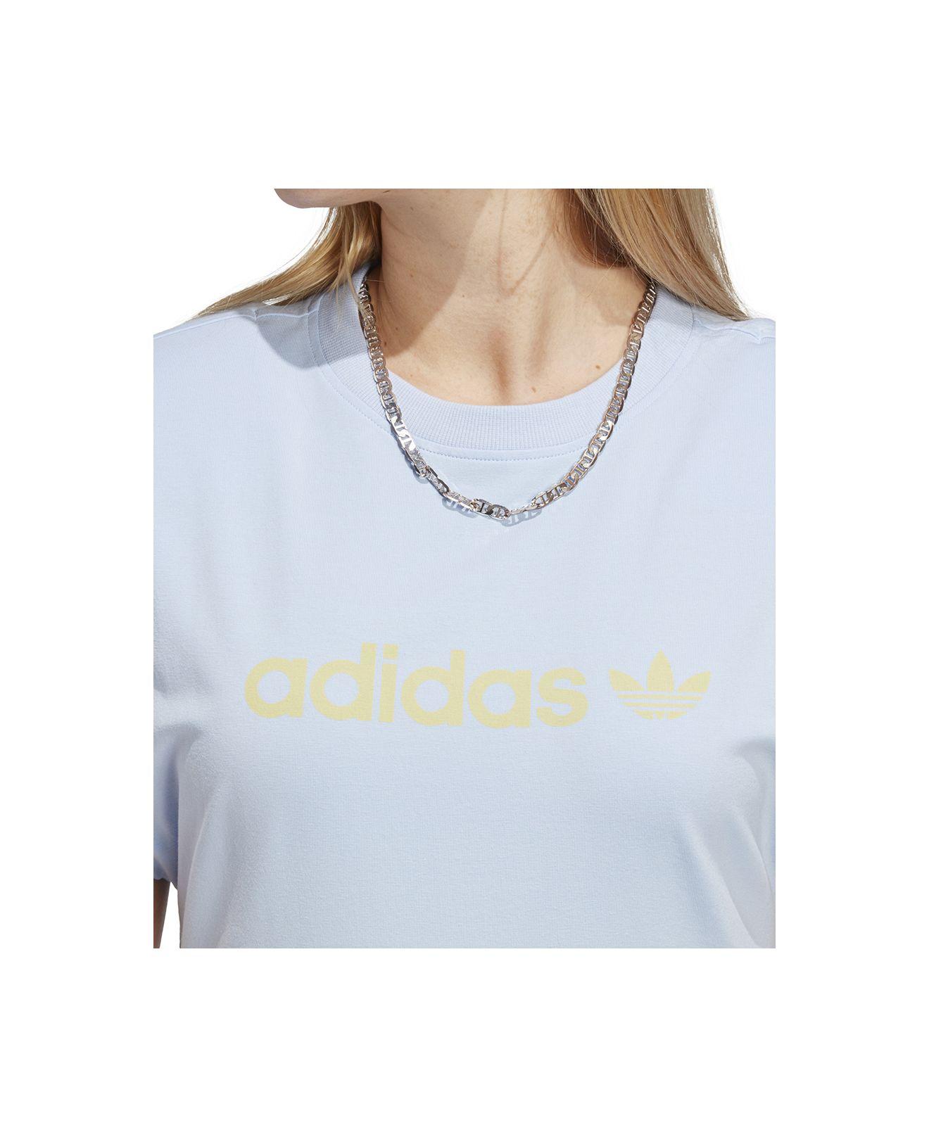 adidas Originals Muscle Fit Pullover Dress in Blue | Lyst