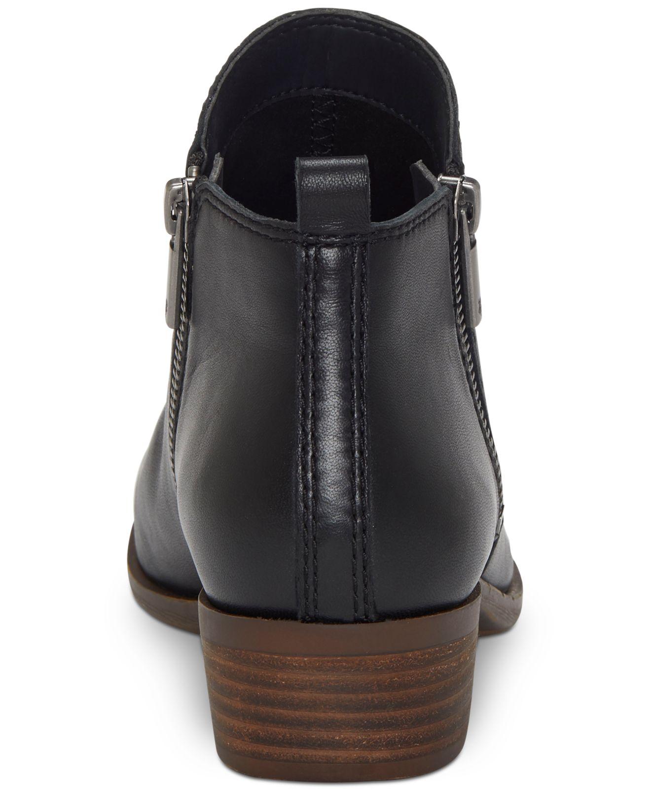 Lucky Brand Leather Basel Zip Up Booties in Toffee (Brown) - Save 64% ...