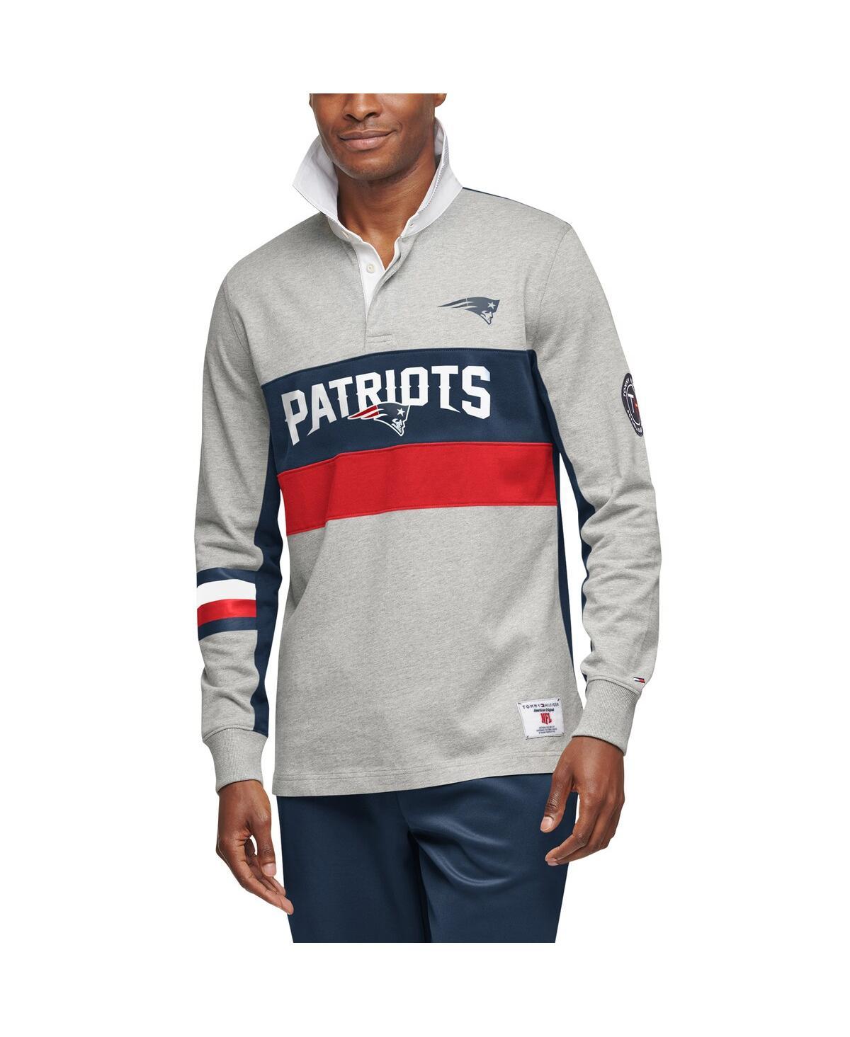 New England Patriots Tommy Hilfiger Quarter-Zip Pullover Hoodie - Navy