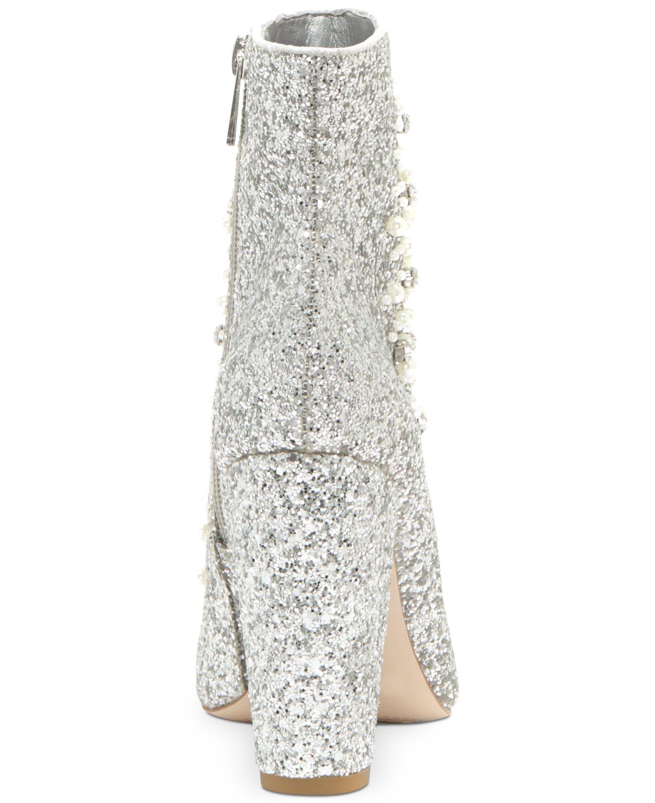 jessica simpson silver booties