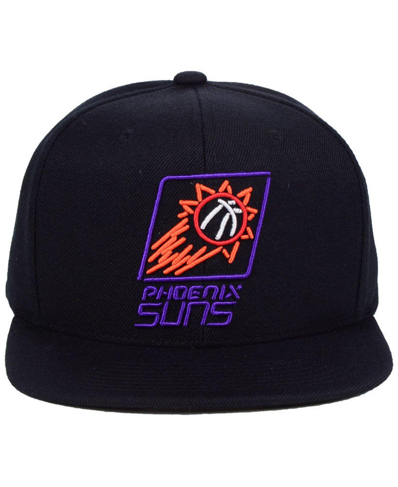 Mitchell & Ness Synthetic Phoenix Suns Team Color Neon Snapback Cap in  Black for Men | Lyst