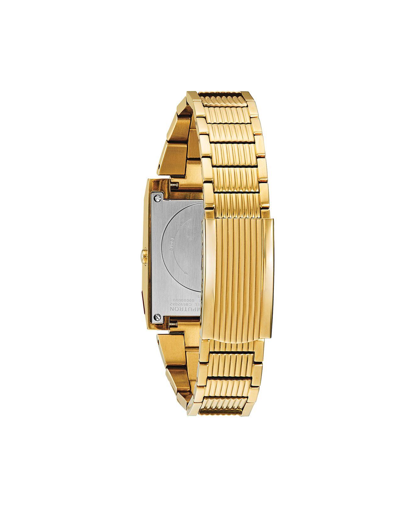 Bulova Digital Archive Computron Gold-tone Stainless Steel Bracelet Watch  31.1x40.3mm in Metallic for Men - Lyst