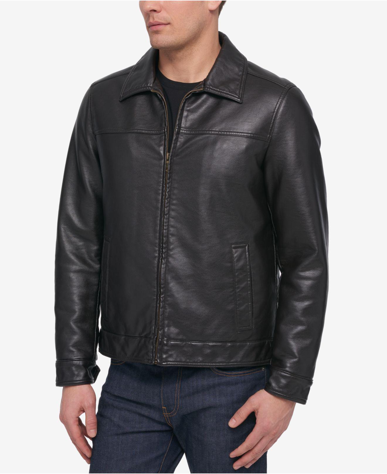 Lyst Tommy Hilfiger Faux Leather Jacket Created For Macy S In Lyst Tommy Hilfiger Faux Leather Jacket Created For Macy S In Brown Men