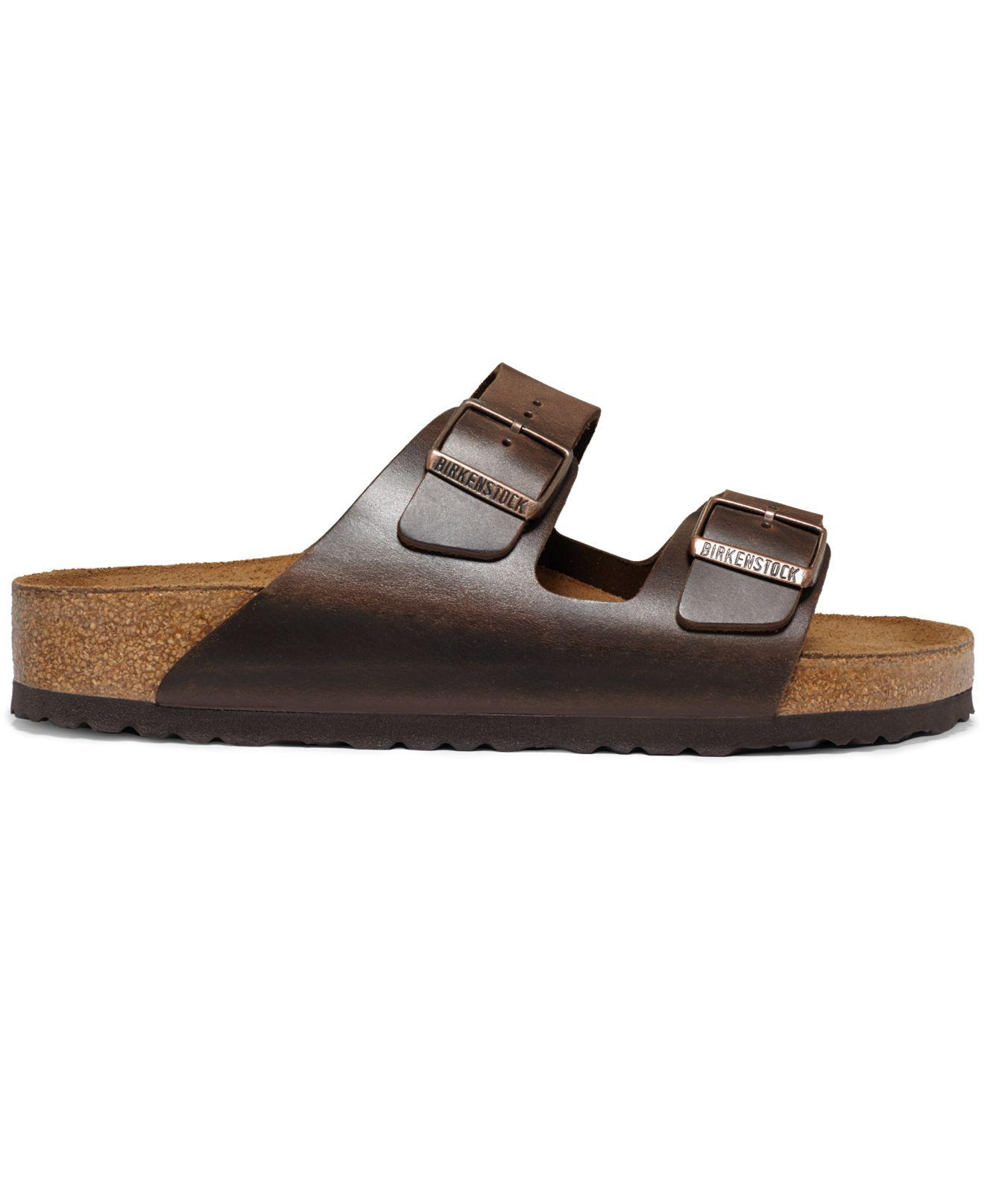 Birkenstock Men's Shoes, Arizona Leather Sandals in Brown for Men - Lyst