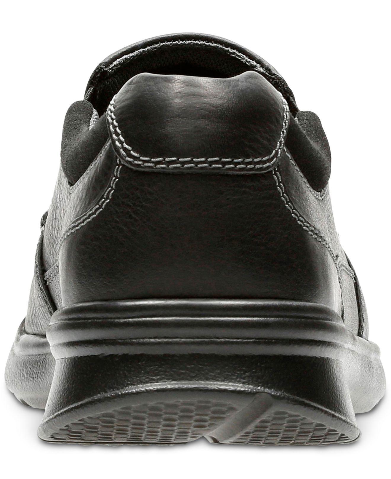 clarks cotrell free leather slip on shoe