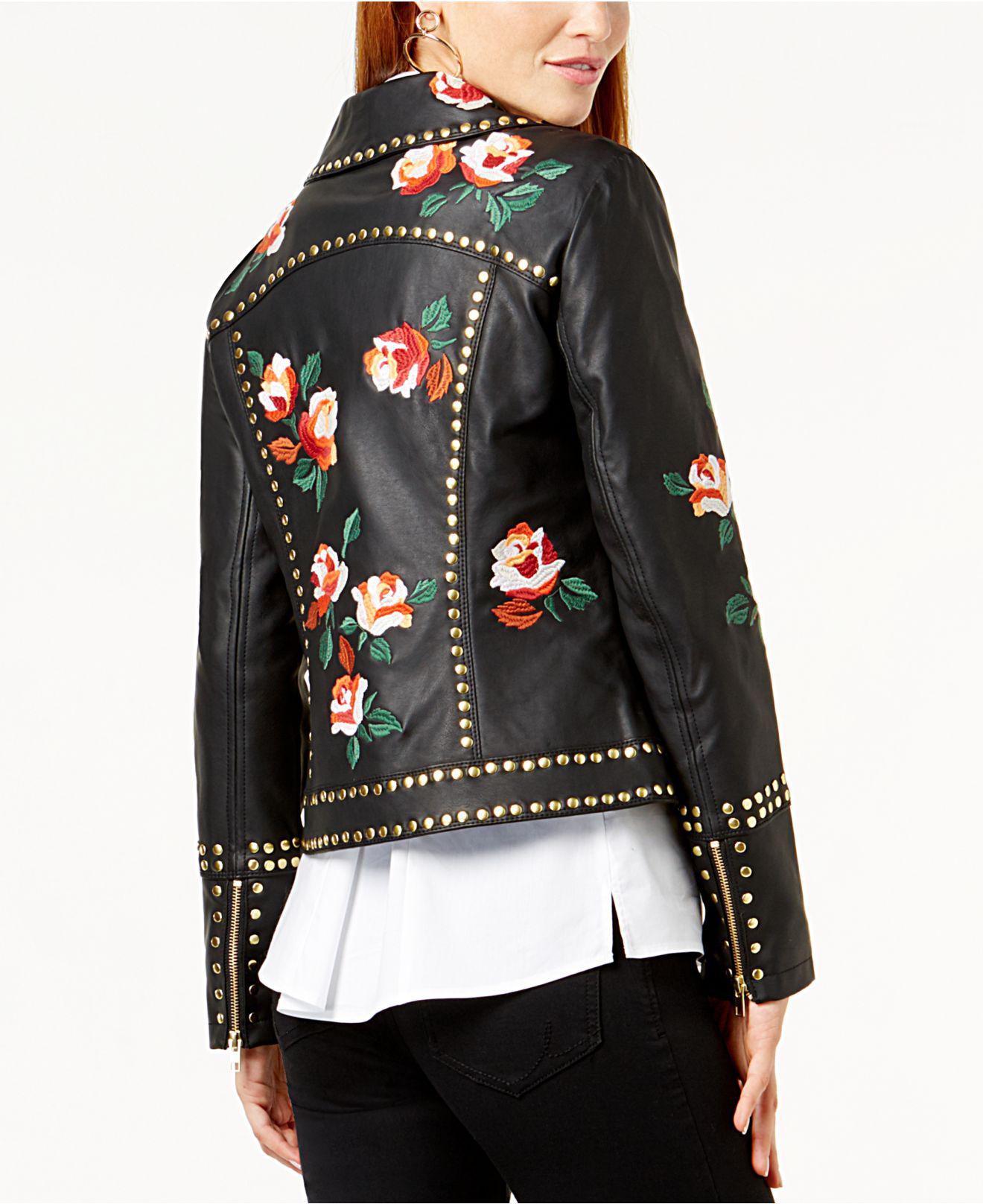 macys petite leather jackets