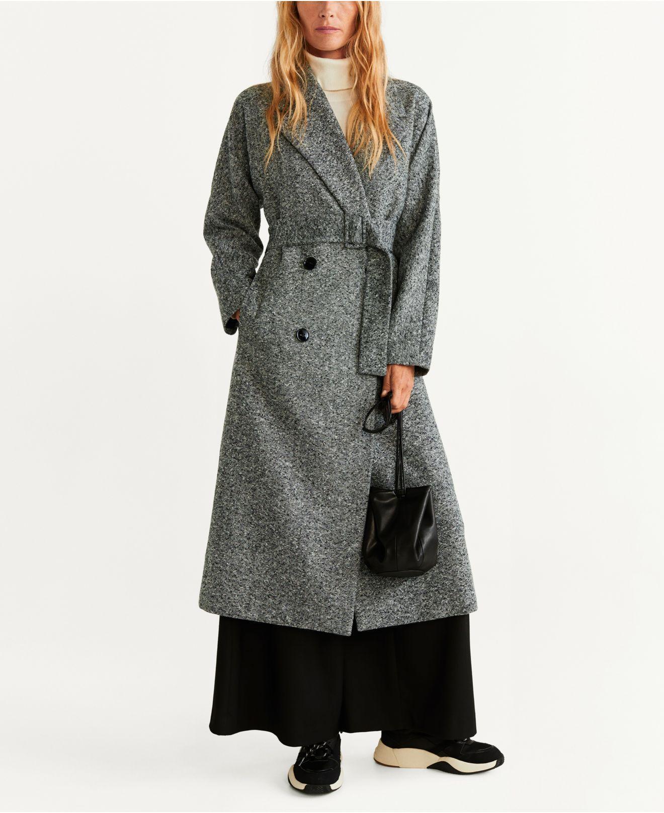 Grey textured coat Clearance