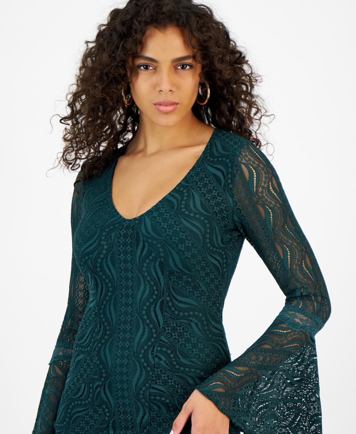 Guess lace fit and flare dress sale
