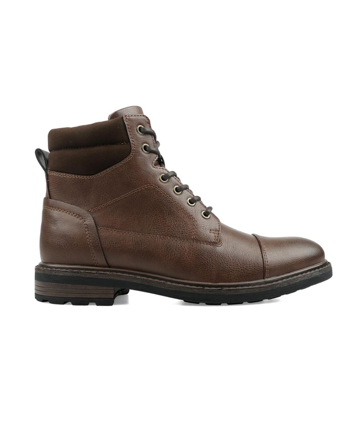 Club Room Leather Ankle Boots Tan Women Ankle Boots in Tan Italian Soft Leather, Lace up  main image 2