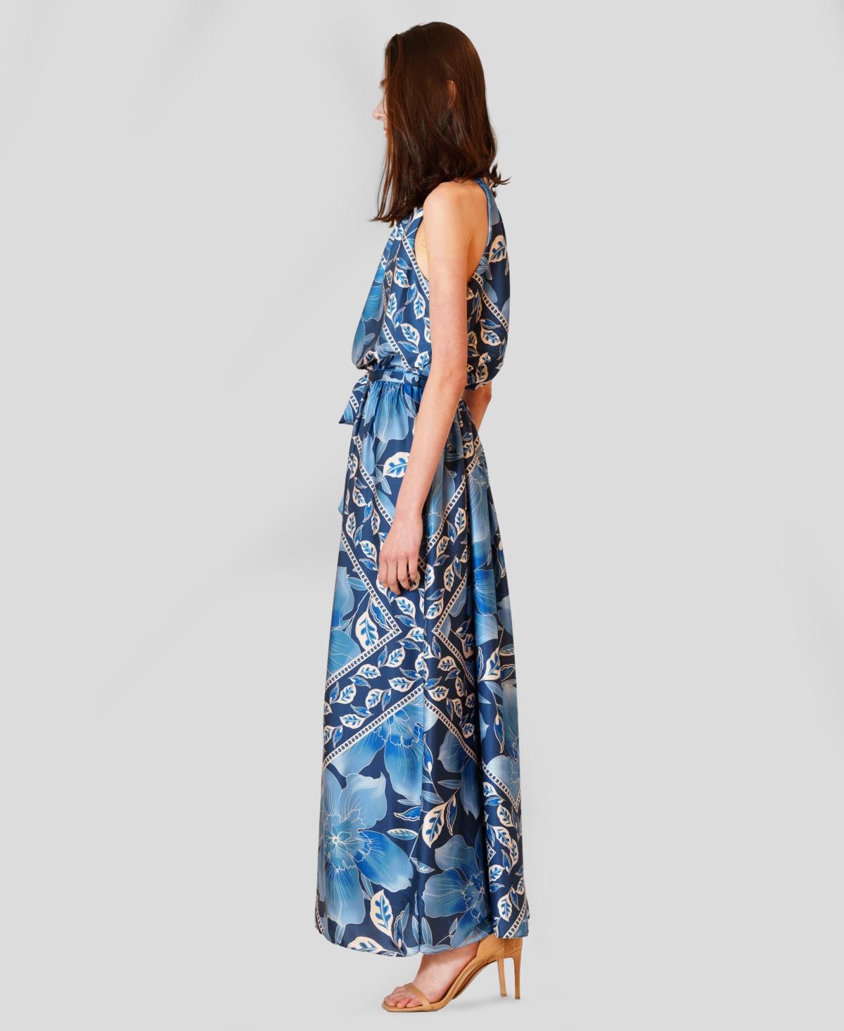 chinese dress ladies LONG SLEEVE PRINTED ORGANZA SHIRT DRESS – JULIA JORDAN main image 1