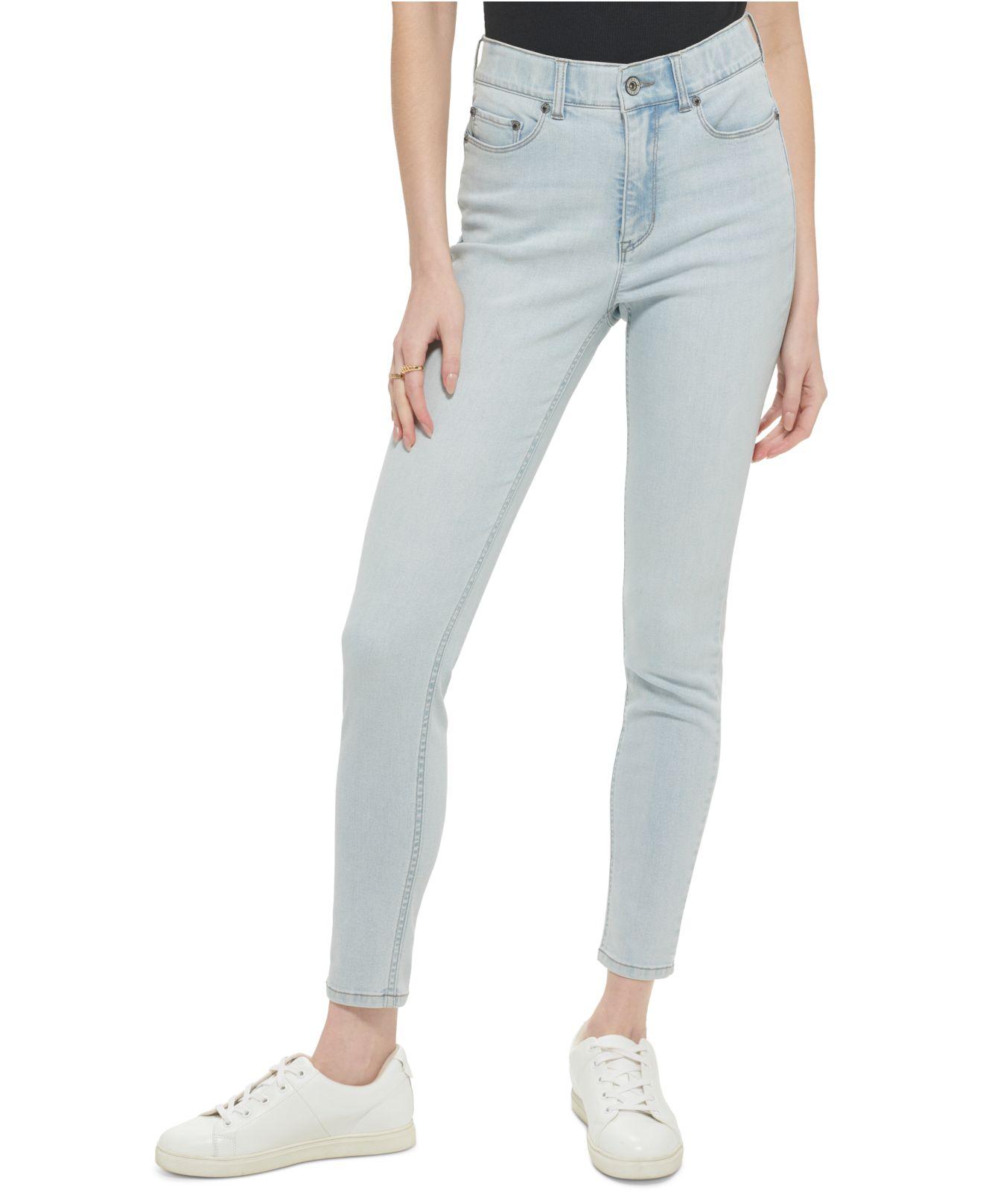 DKNY Bleecker Shaping Skinny Jean in Blue | Lyst