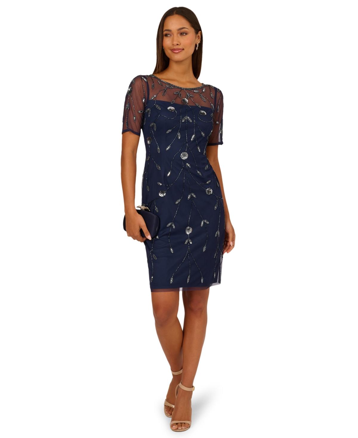 open lace back dress Long Sleeve Asymmetrical Peplum Sheath Dress In Black main image 0