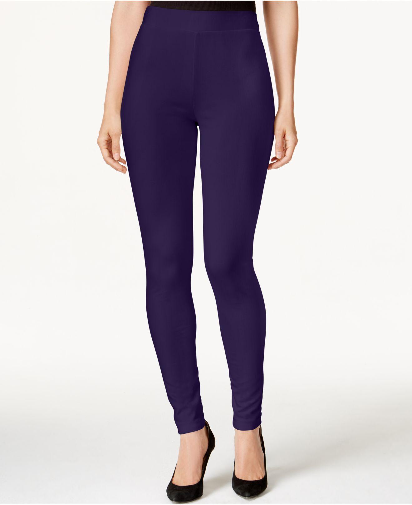 Vince Camuto Synthetic Ponteknit Leggings in Purple Lyst